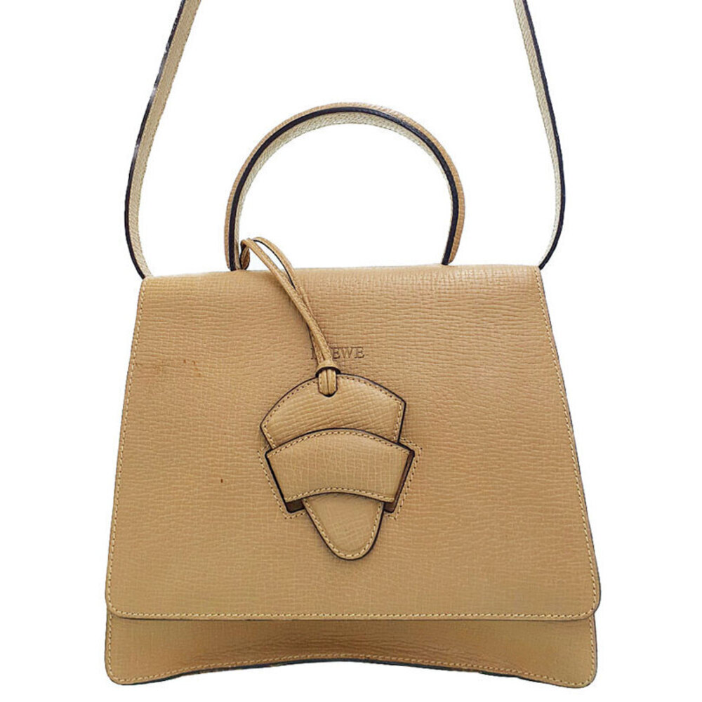 LOEWE Barcelona 2way Handbag Leather Shoulder Bag